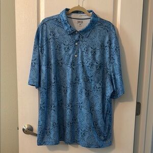Izod Blue Polo Shirt Casual Comfort